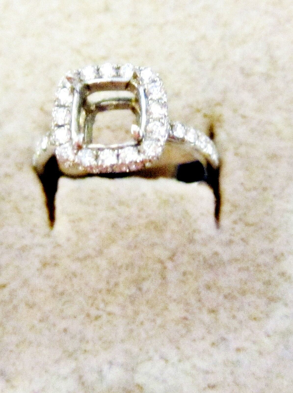 DIAMOND SETTING 4 PRONG DIAMOND SET ALL AROUND SMALL PIECE OF GOLD FOR RESIZEING