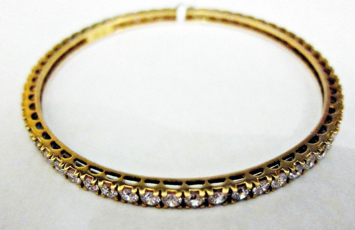 DIAMOND ETERNITY SET ALL AROUND SET WITH DIAMOND ETERNITY BANGLE 18 K ROSE GOLD