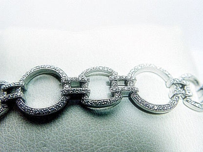DIAMOND ROUND BR SHAPE BRACELET PRONG SET 372 STONE DIAMOND BRACELET