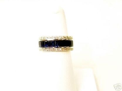 ROUND BRILLIANT DIAMOND 1.65 CT BAGUETTE SAPPHIRE 5.03 CT