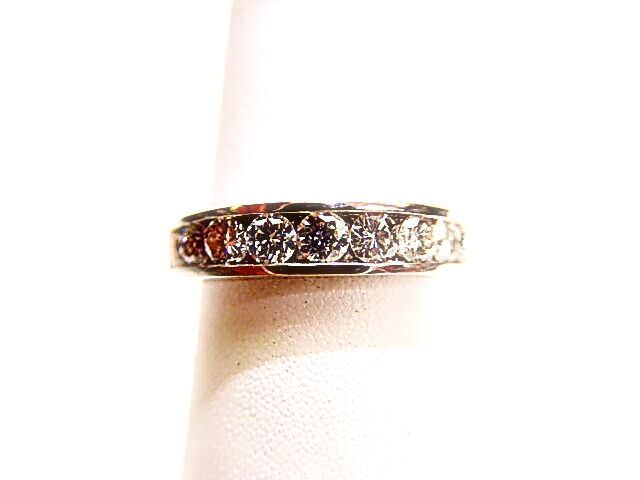 DIAMOND 9 ROUND BRILLIANT SH BAND CHANNEL SET BAND DIAMOND SIDE BAND RING