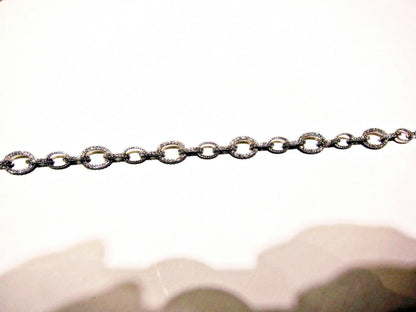 DIAMOND ROUND BRILLIANT SHAPE OVAL LINK BRACELET