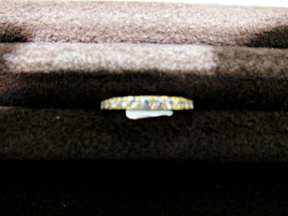 diamond prong set all around set yellow gold eternity diamond band diamond ring