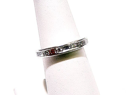 1.44 CT ROUND THEN BAGUETTE THEN ROUND AGAIN ALTERNATING AROUND ETERNITY BAND