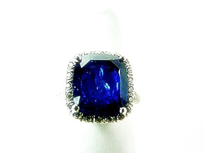 SAPPHIRE BLUE CUSHION SHAPE 12.09X 10.32X 5.81MM DIAMOND