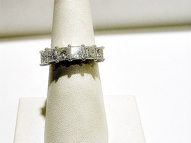 DIAMOND 6 STONE PRINCESS SHAPE TOP SET DIAMOND BAND DIAMOND RING DIAMOND BAND