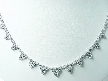 DIAMOND ROUND BR SHAPE 169 STONE DROP STYLE NECKLACE