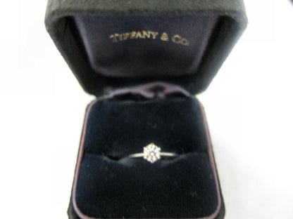 PRE-OWNED TIFFANY & CO RING COMES IN BLACK BOX DIAMOND TIFFANY ENGAGEMENT RING