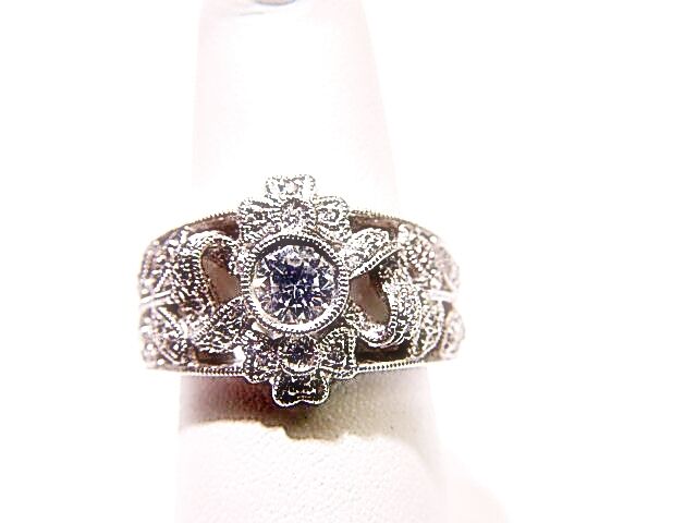 DIAMONDS SET ON TOP BAND