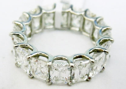 DIAMOND SIXTEEN RADIANT SHAPE DIAMOND ETERNITY BAND 78 POINTERS DIAMOND BAND