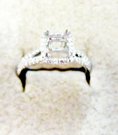 DIAMOND SETTING ALL AROUND SET DIAMOND BACK SMALL PIECE GOLD IN BACK RE-SIZEING