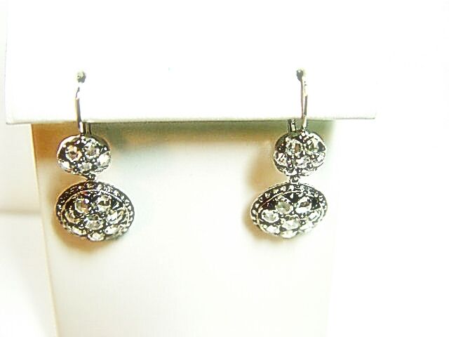 DIAMOND ROUND ROSE SHAPE EARRING