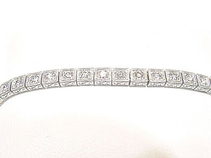 34 DIAMOND ROUND BRILLIANT CUT DIAMONDS 4 PRONG SET BOX SET TENNIS BRACELET
