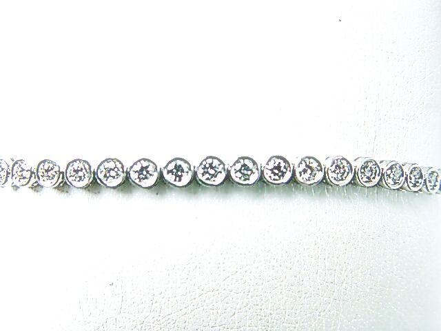 DIAMOND 38 ROUND BR SHAPE BEZEL SET BRACELET DIAMOND TENNIS BRACELET DIAMOND SET