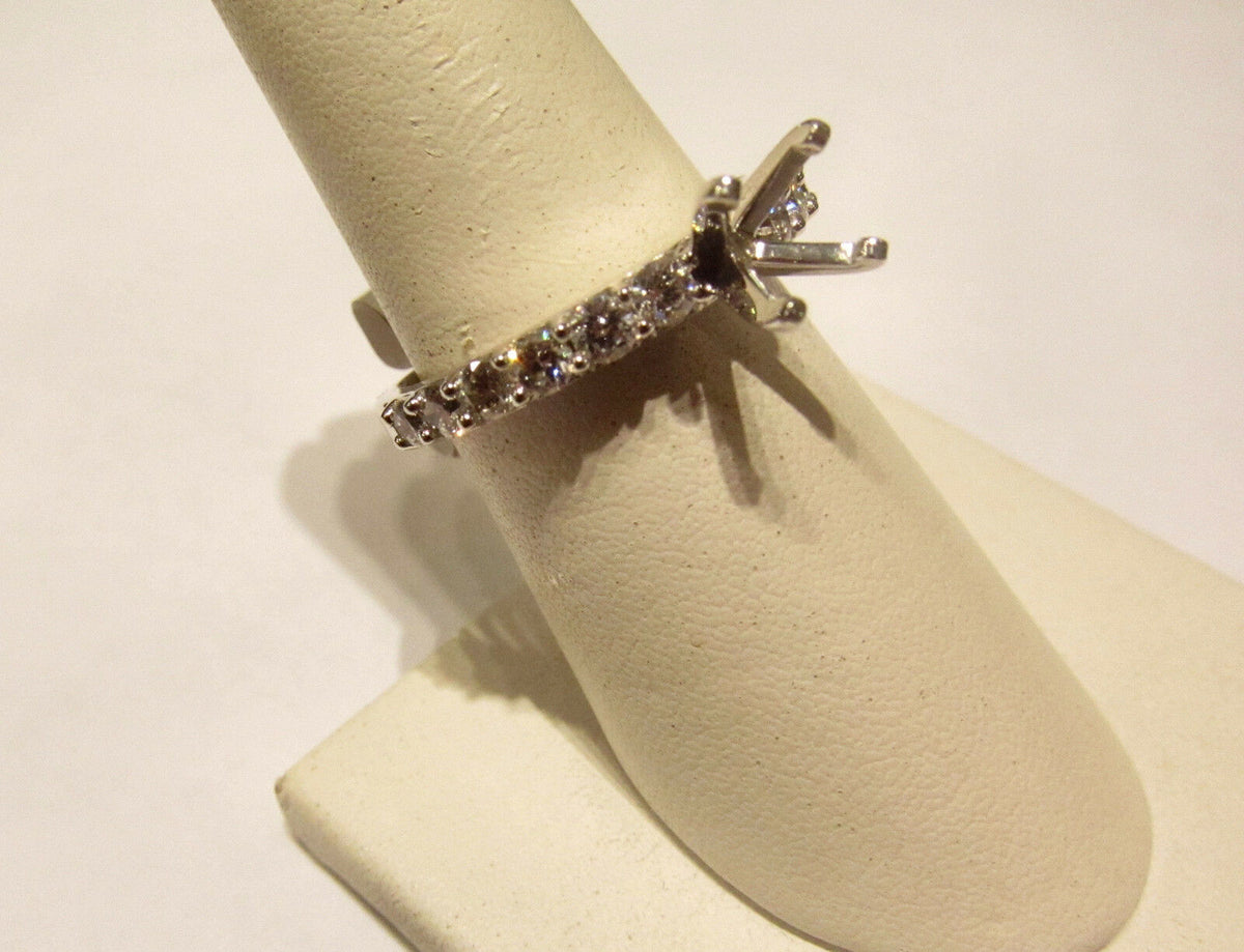 DIAMOND TWELVE STONE SIDE SET SETTING FOR .50 TO 1 CT DIAMOND