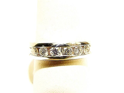 DIAMOND ROUND BR SHAPE 6 STONE CHANNEL SET MENS BAND