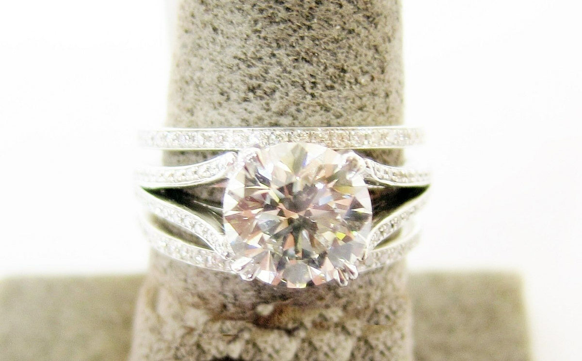 GIA CERTIFIED H COLOR GRADE VS2 CLARITY GRADE ROUND BRILLIANT DANIEL K DESIGNER
