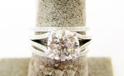 GIA CERTIFIED H COLOR GRADE VS2 CLARITY GRADE ROUND BRILLIANT DANIEL K DESIGNER