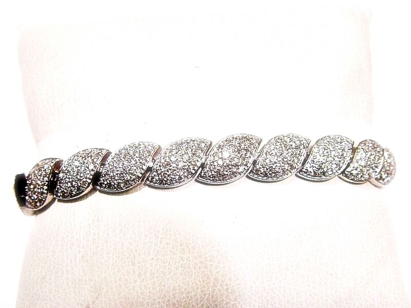 5.40 CT PAVE ROUND BRILLIANT SH DIAMOND LINK BRACELET DIAMOND BRACELET ROUND SET