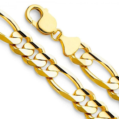 14k Yellow Gold Figaro Bracelets