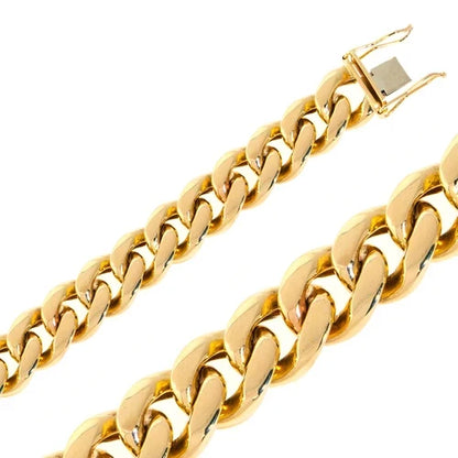 14k Yellow Gold Miami Cuban Chains