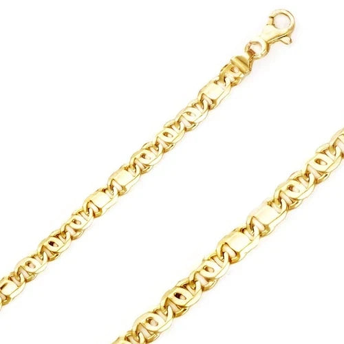 14k Yellow Gold Tiger Eye Chains