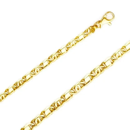 14k Yellow Gold Tiger Eye Chains
