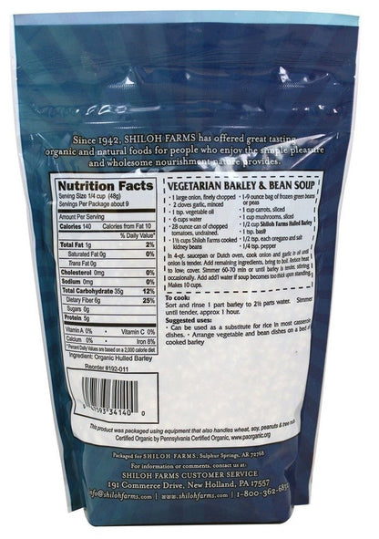 Organic Hulled Barley Grain from  - 15 Oz Pouch