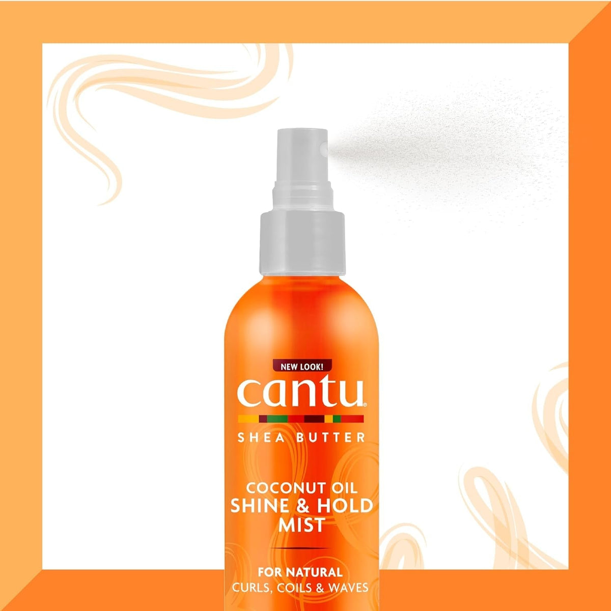 Coconut Oil Shine & Hold Mist with Shea Butter for Natural Hair, 8 Fl Oz