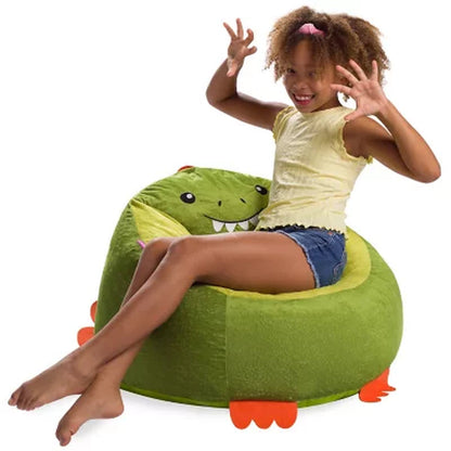 Posh Creations Dinosaur Bean Bag Chair for Kids
