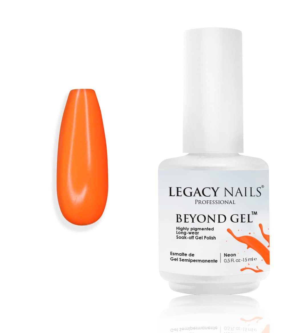 Professional Beyond Gel Soak-Off Nail Gel Polish Full Coverage Highly Pigmented Gel Nail Polish (BEYOND GEL - NATURAL 1/2 OZ)
