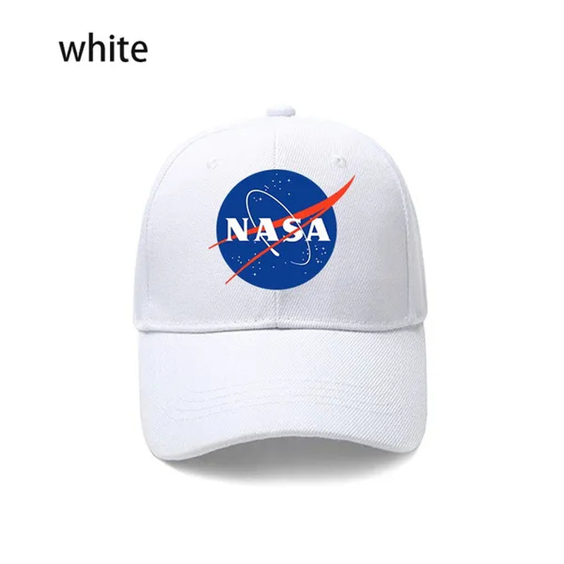 Fashion NASA Solid Color Letters Print Hat Baseball Hat Couple Outdoor Sports Cap