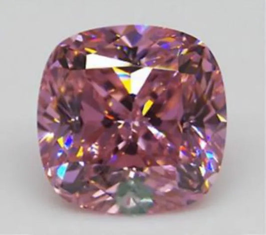 UNHEATED 10.68CT PINK SAPPHIRE 12MM CUSHION SHAPE AAAAA VVS1 COLOR LOOSE GEMSTONE