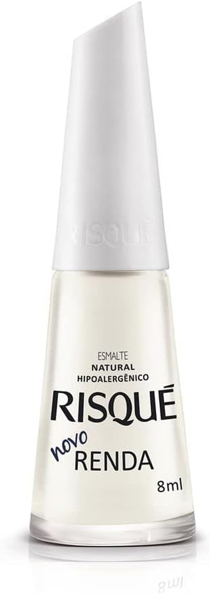 Nail Polish  White | Esmalte De Unhas | Fast Dry, Hypoallergenic, Long-Lasting, Extra Sparkle, Made in Brazil | Novo Renda, 0.3 Oz, 8Ml