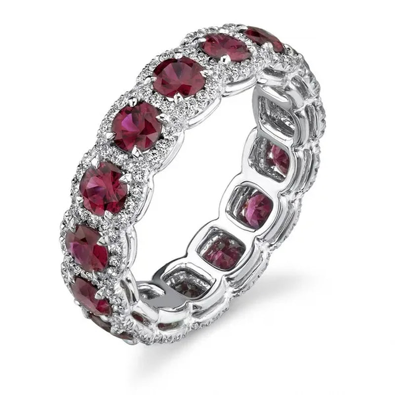 Lady Red Ruby Engagement Wedding Ring Size 6,7,8,9,10
