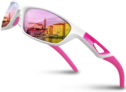 Polarized Sports Sunglasses Driving Sunglasses Shades for Men Women Tr90 Frame for Cycling Fishing Running RB831