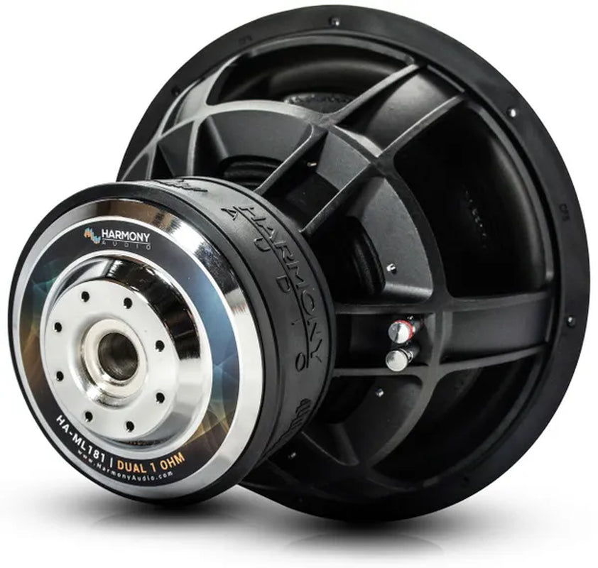 Harmony Audio HA-ML181 Monolith 18" Car Stereo Competition SPL Sub 3500W Dual 1 Ohm Subwoofer