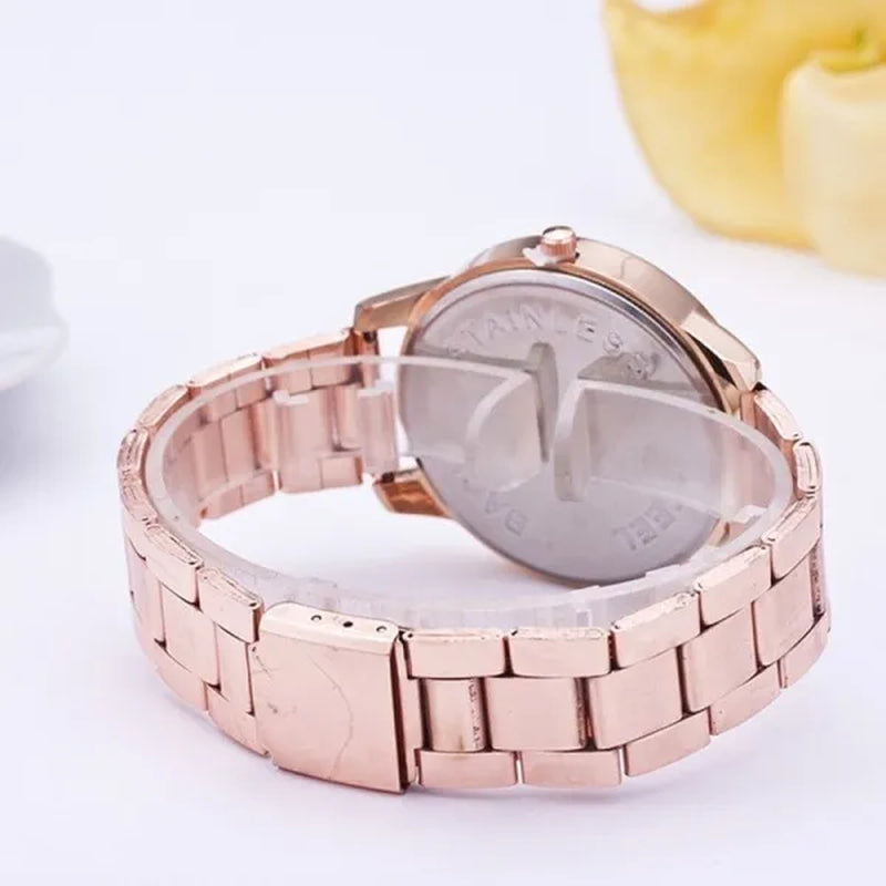 Luxury Brand Ladies Quartz Watches Women Full Diamond Rose Watch Gold Fashion Watch for Gift Clock Reloj Mujer Montre Femme