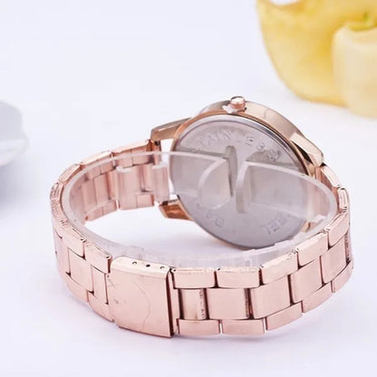 Luxury Brand Ladies Quartz Watches Women Full Diamond Rose Watch Gold Fashion Watch for Gift Clock Reloj Mujer Montre Femme