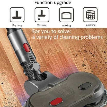 Electric Wet Dry Mopping Head for Dyson V7 V8 V10 V11 V15 Replaceable Parts with Water Tank Mop Head Mop Pads Water Cup
