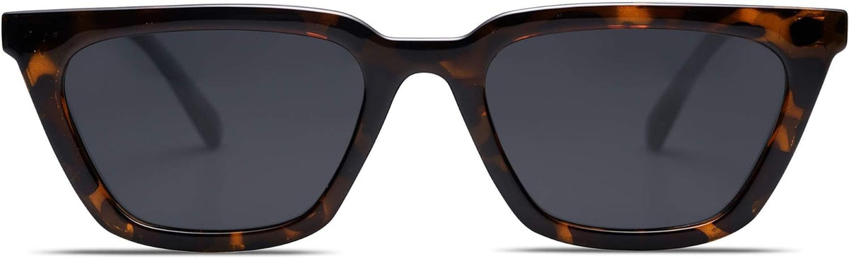 Polarized Narrow Square Cateye Sunglasses for Women Retro Trendy Driving Glasses SJ2169