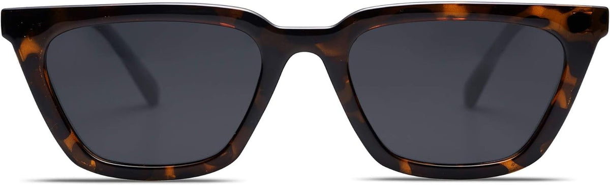 Polarized Narrow Square Cateye Sunglasses for Women Retro Trendy Driving Glasses SJ2169