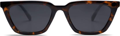 Polarized Narrow Square Cateye Sunglasses for Women Retro Trendy Driving Glasses SJ2169