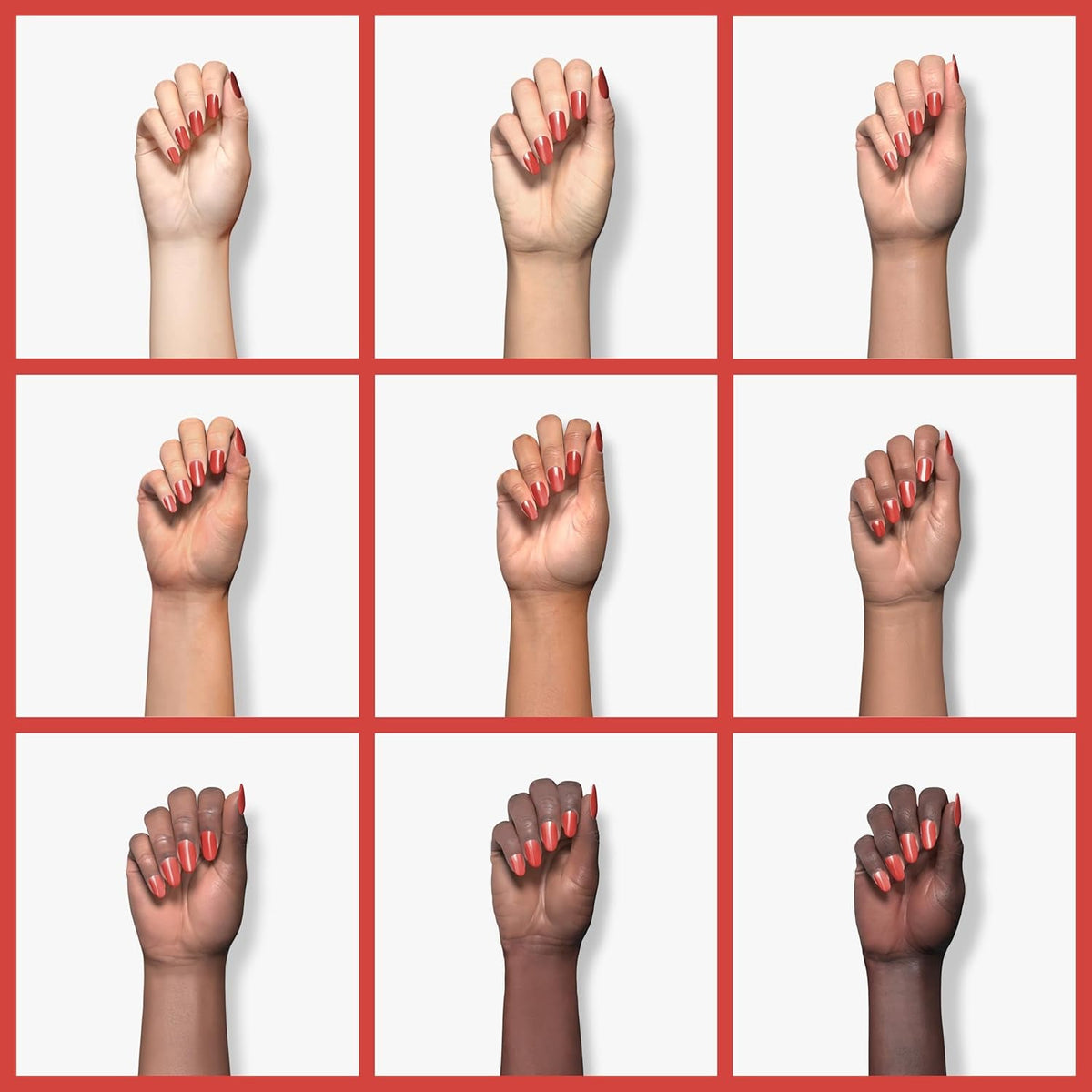 Expr Nail Polish, Quick-Dry Brick Red Nail Polish, Vegan, Hustle N' Bustle, 0.33 Fl Oz