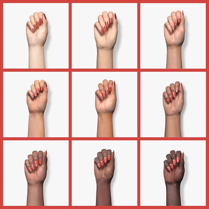 Expr Nail Polish, Quick-Dry Brick Red Nail Polish, Vegan, Hustle N' Bustle, 0.33 Fl Oz