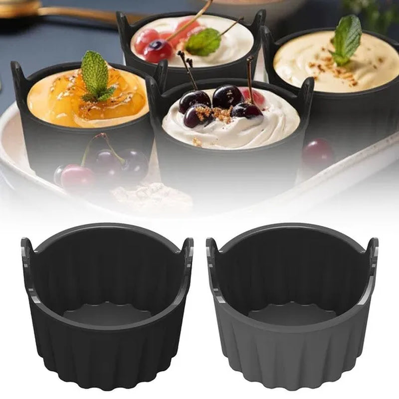 Air Fryer Egg Mould,Silicone Ramekins for Air Fryer Tools Reusable Air Fryer Baking Cup Air Fryer Accessories