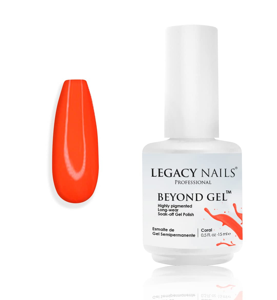 Professional Beyond Gel Soak-Off Nail Gel Polish Full Coverage Highly Pigmented Gel Nail Polish (BEYOND GEL - BEIGE 1/2 OZ)