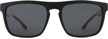 Polarized Sunglasses Men - Square Durable TR90 Lightweight Frame Carbon Fiber UV400 Protection Mens Sunglasses