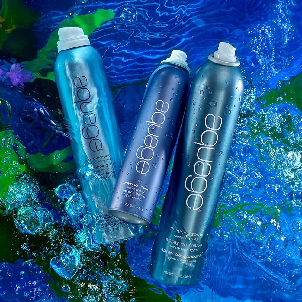 AQUAGE Finishing Spray LVOC, Fast-Drying, Fine-Mist Hairspray for Firm Hold, and a Humidity Resistant Lasting Style, 12.5 Oz - Packaging May Vary