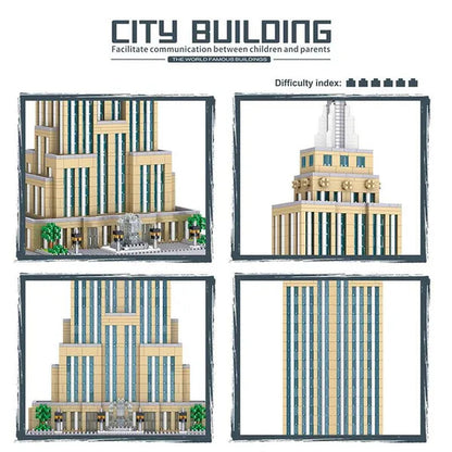 World Architecture Colosseum Leaning Tower Louvre Museum Cathedral Museum Church 3D Model DIY Mini Diamond Blocks Bricks Building Toy for Children Gift no Box